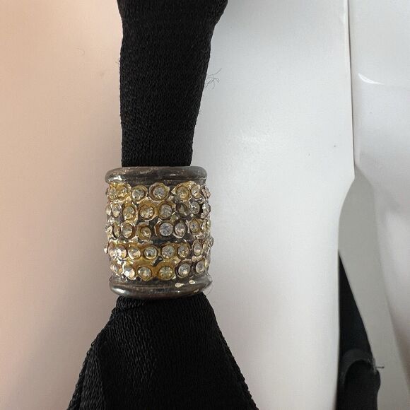 Vintage Bebe Size M Gown Sleeveless Fairy Grunge High Low Gown 90s Y2K - Picture 8 of 10